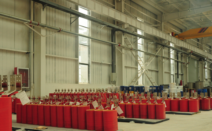 宁波变压器厂家高低压包半成品区